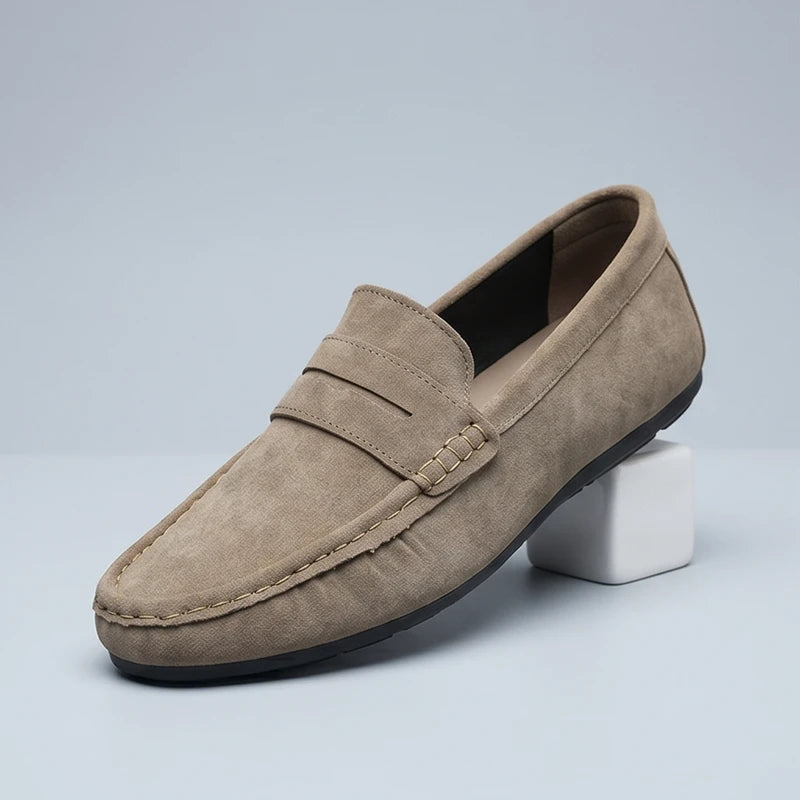 Brown Callahan Suede Penny Loafers product photo