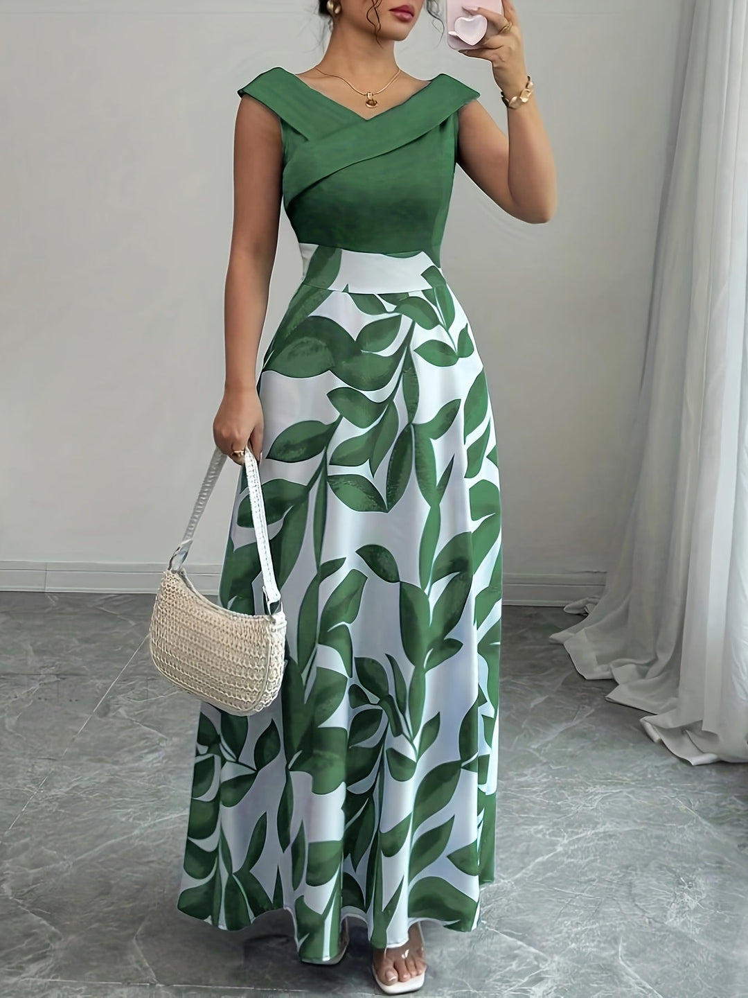 Harlow Women's Floral A-Line Maxi Dress