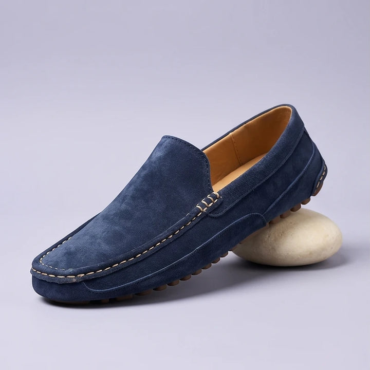 Blue Devereux Suede Driving Loafers product photo