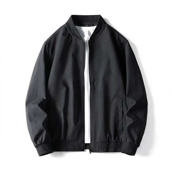 Black apparel on a white background