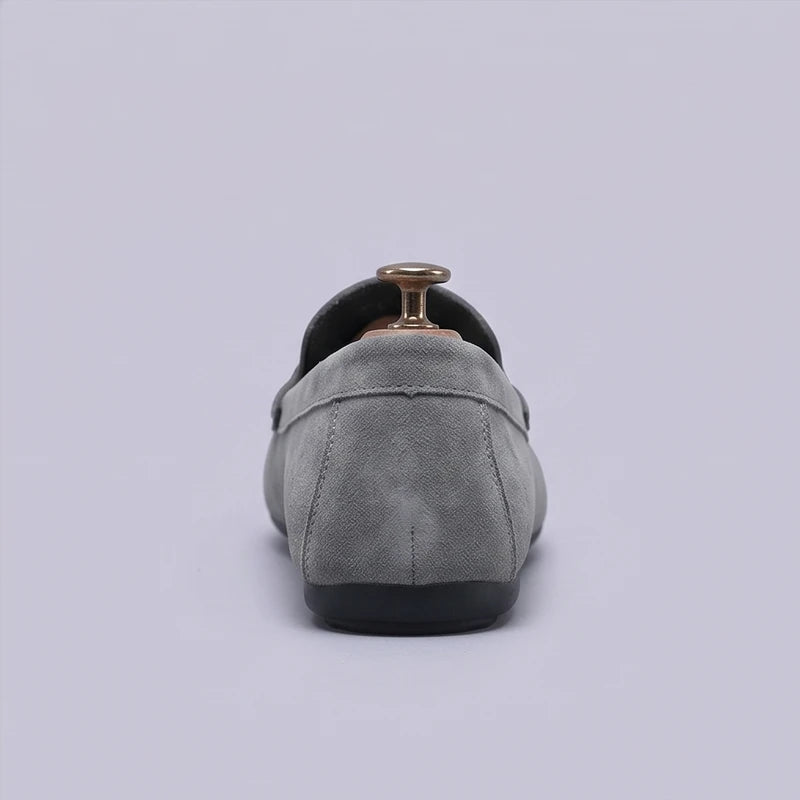 Gray Callahan Suede Penny Loafers product photo - 4