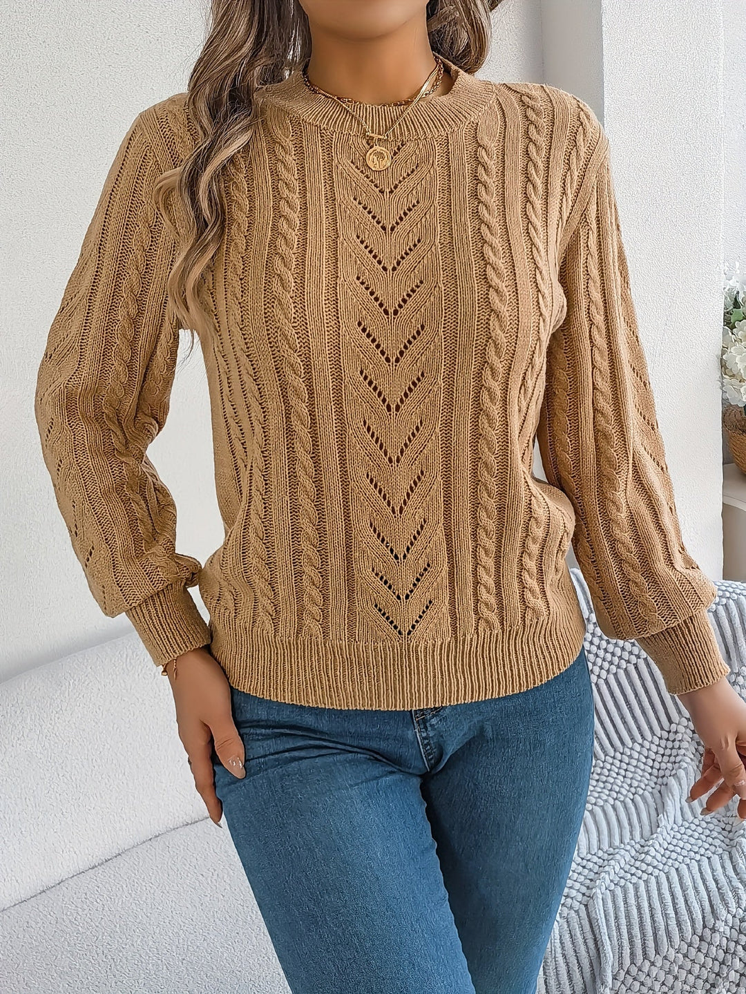 Cressida Cable-Knit Sweater
