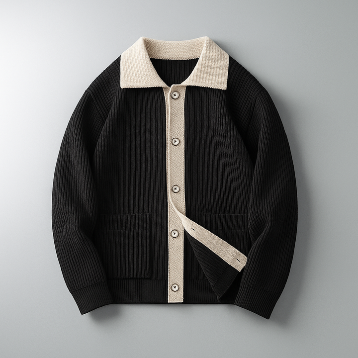Baxter Men's Wool Knit Cardigan