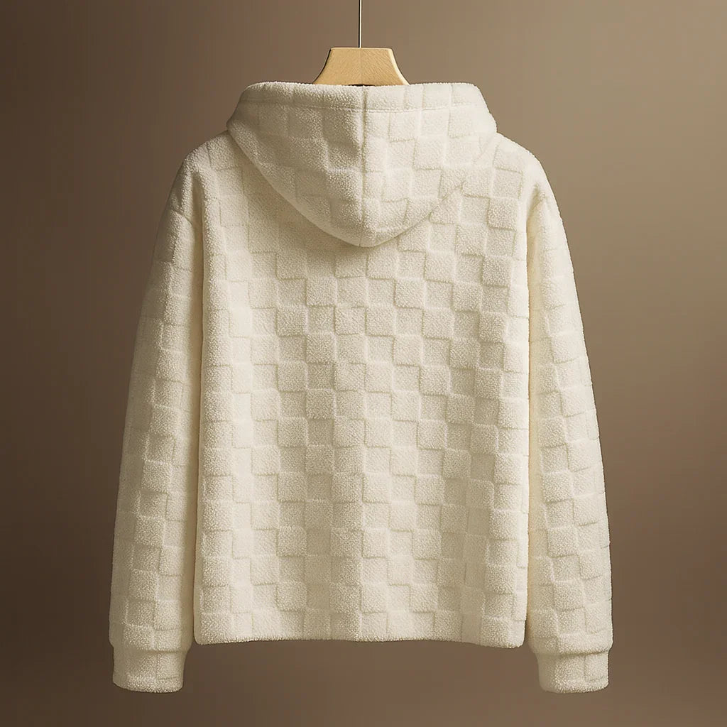 Checkered Sherpa Hoodie