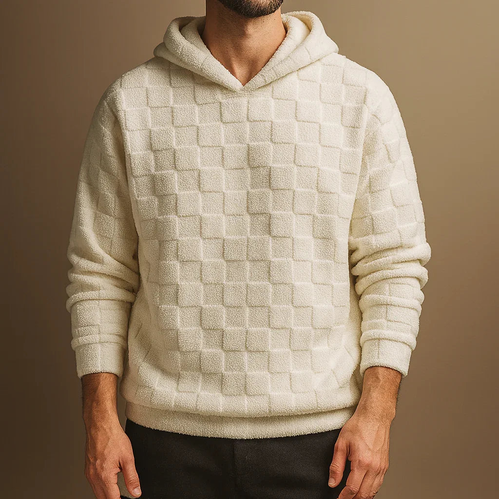 Checkered Sherpa Hoodie