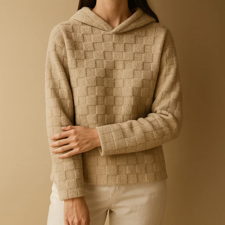 Checkered Sherpa Hoodie