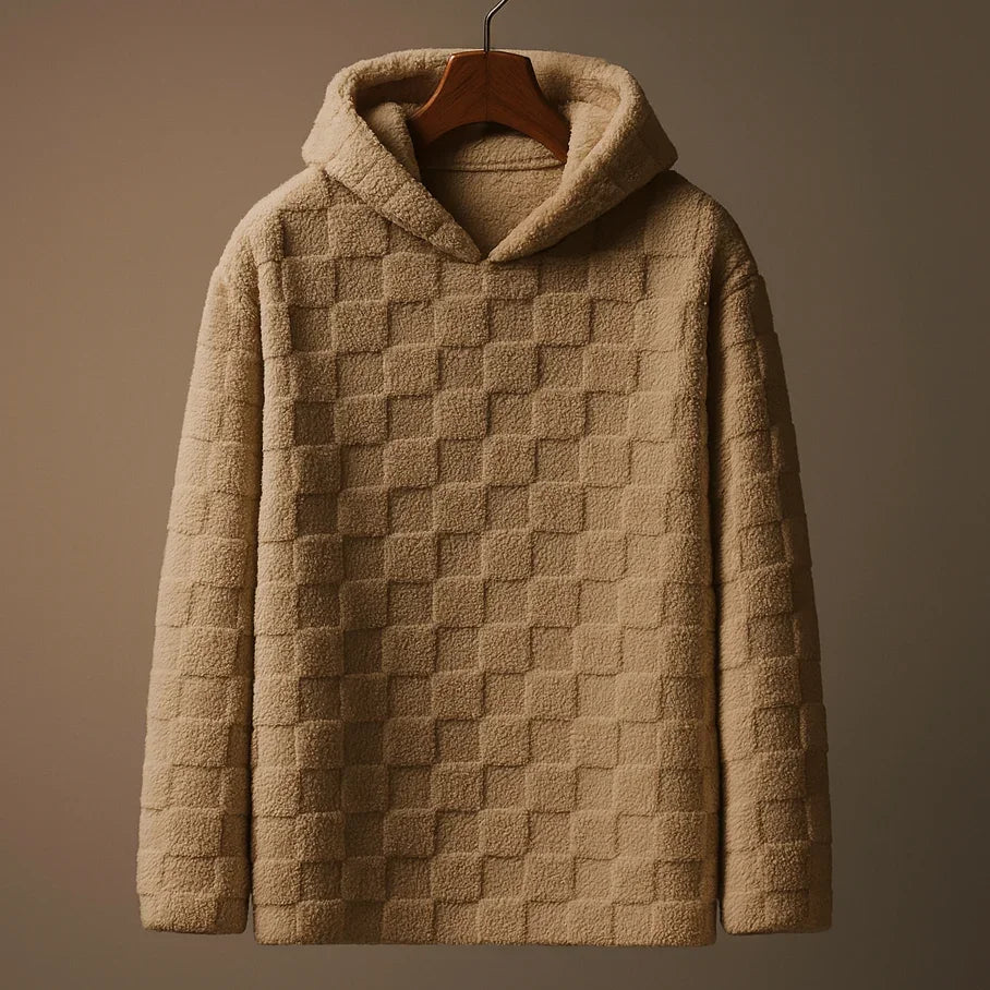 Checkered Sherpa Hoodie