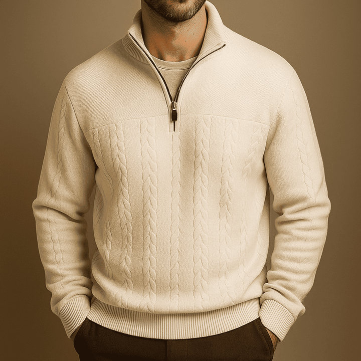 Ridgemont Men's Cable Knit Quarter-Zip