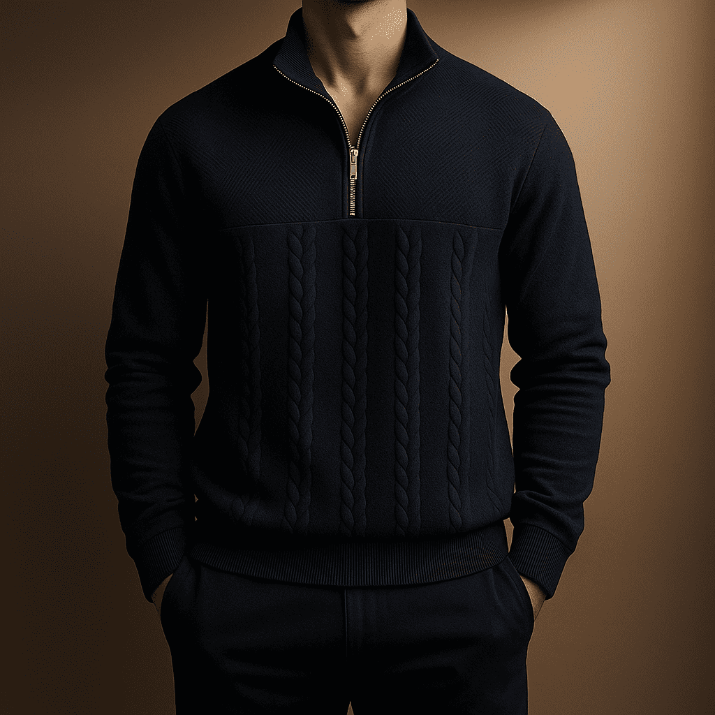 Ridgemont Men's Cable Knit Quarter-Zip