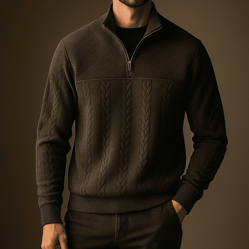 Ridgemont Men's Cable Knit Quarter-Zip