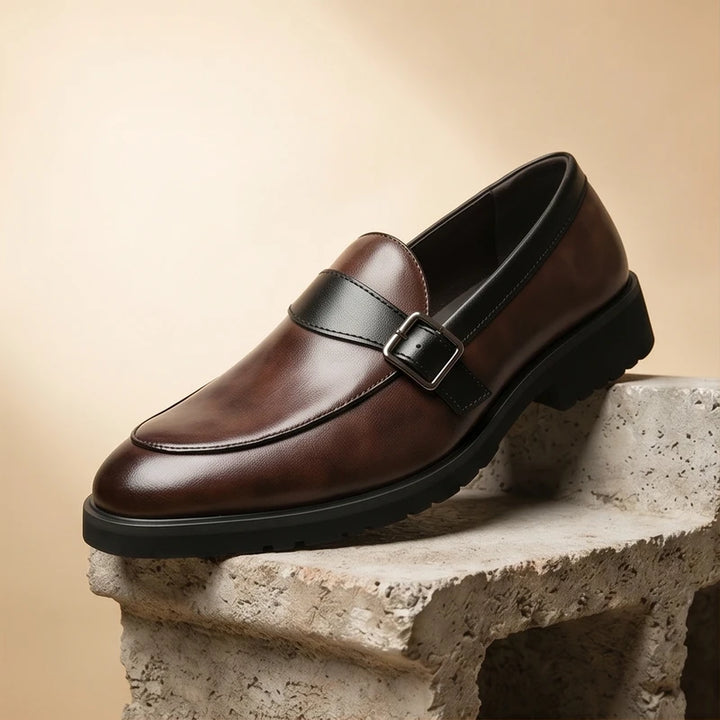 Brown Leather Marcus Suede Loafers product photo