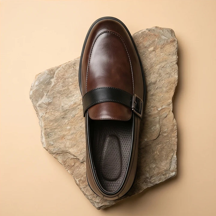 Brown Leather Marcus Suede Loafers product photo - 4