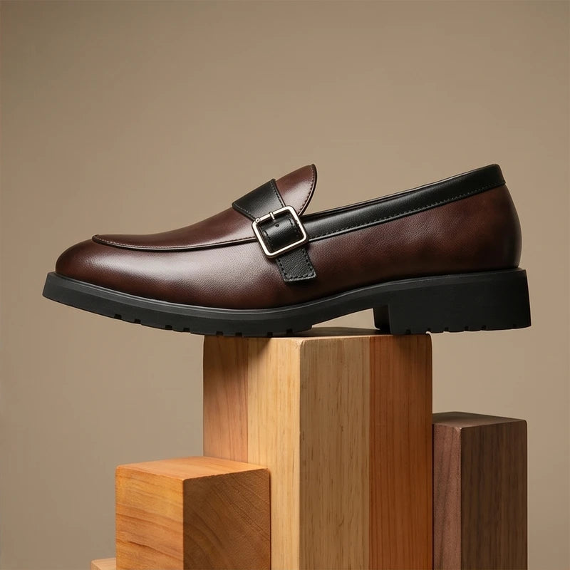 Brown Leather Marcus Suede Loafers product photo - 2