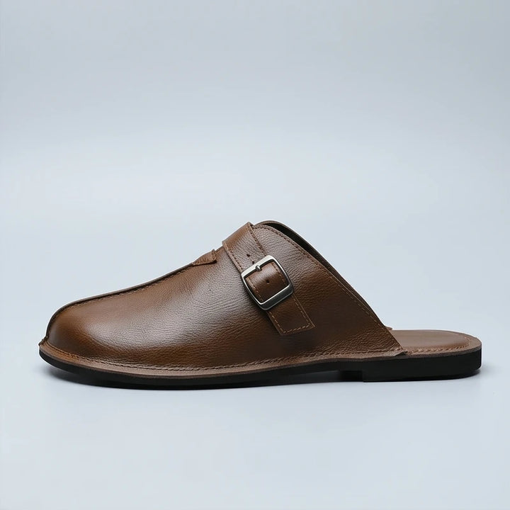 C2 Fenwick Genuine Leather Slip-On Mules product photo - 2