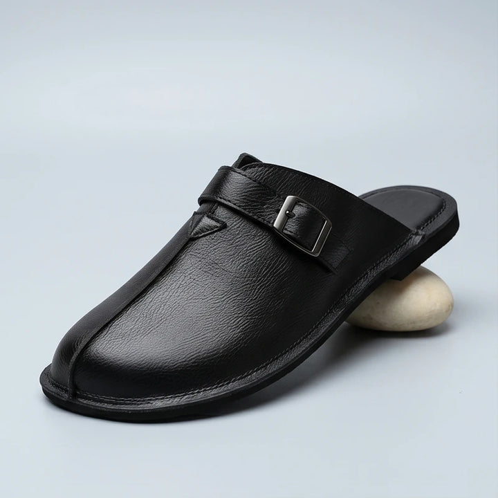 C1 Fenwick Genuine Leather Slip-On Mules product photo