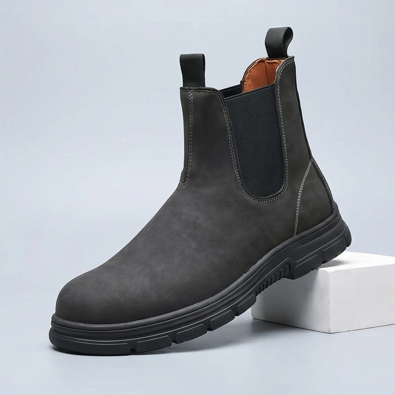 Black Granger Chelsea Boots with Thick Sole product photo
