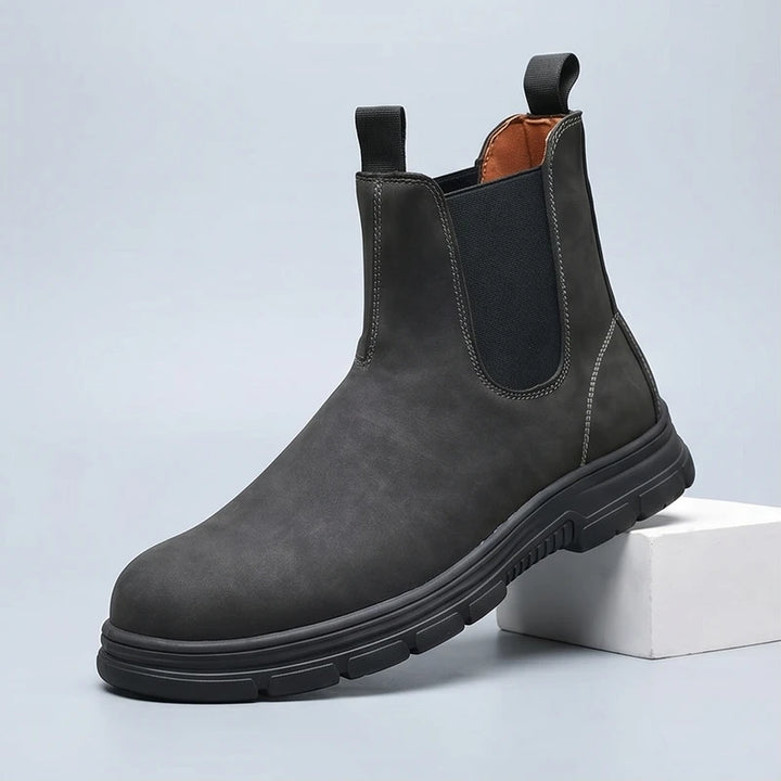 Black Granger Chelsea Boots with Thick Sole product photo