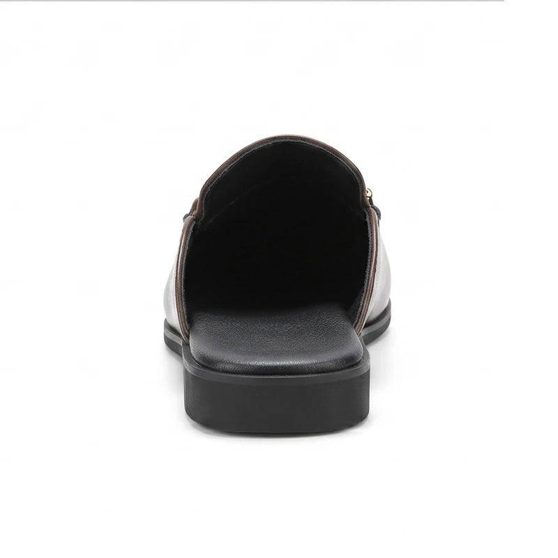 Brown leather loafers on a white background - 4