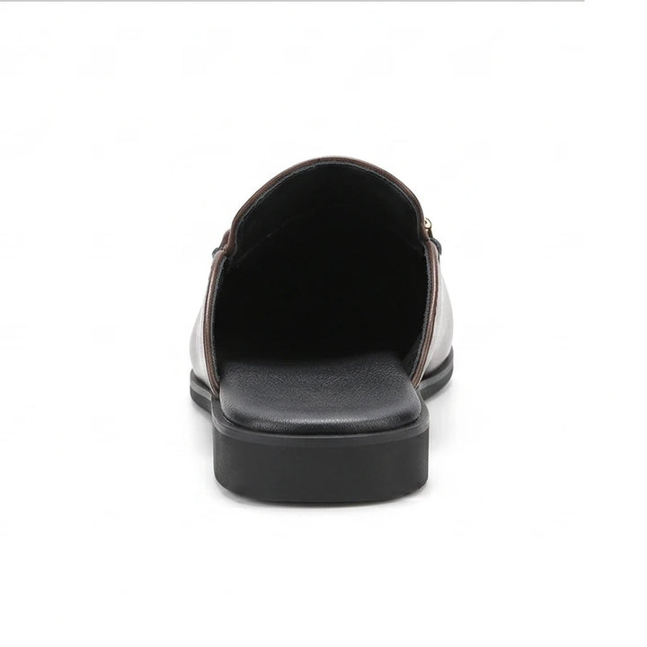 Brown leather loafers on a white background - 4
