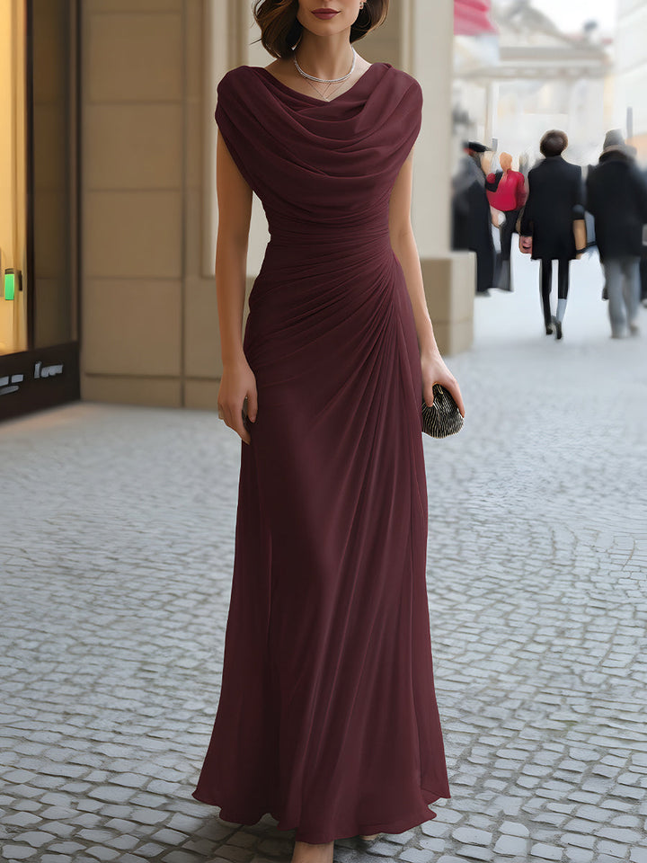 Odette Women's Draped Cowl-Neck Maxi Dress