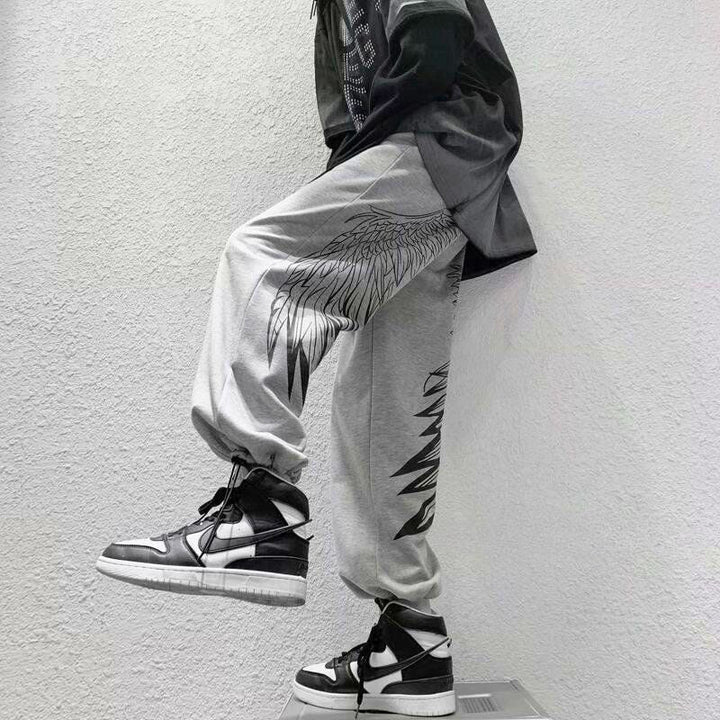 Fenrir Men's Wing-Print Joggers