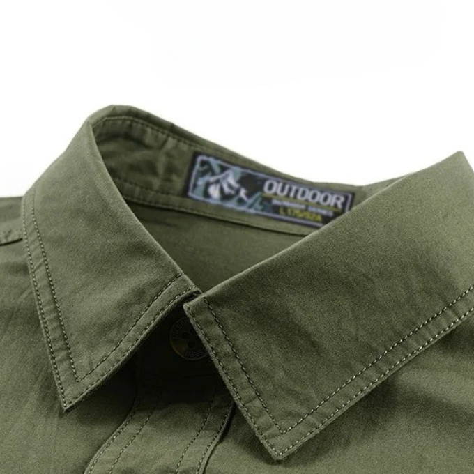 Ridgefield Men's Short Sleeve Utility Cargo Shirt