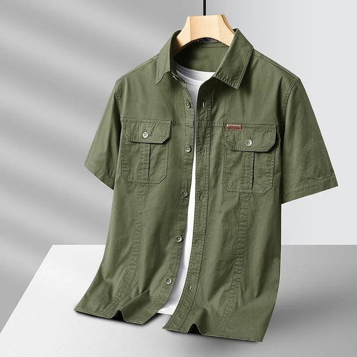 Ridgefield Men's Short Sleeve Utility Cargo Shirt