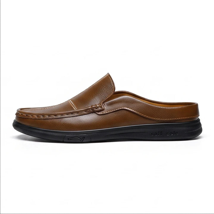 Brown-1 shoes on a white background - 2