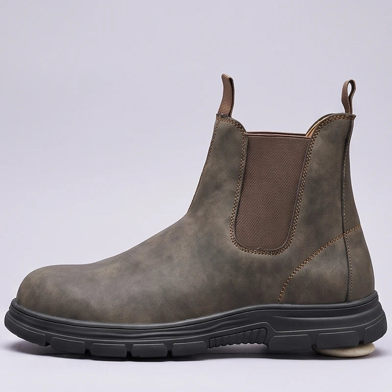 Brown Granger Chelsea Boots with Thick Sole product photo - 2