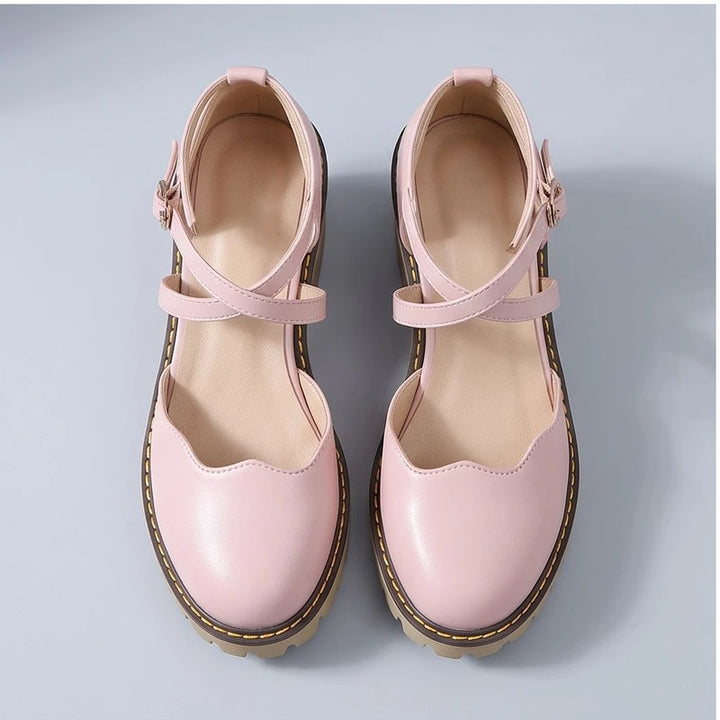 Pink heels in a studio background - 3