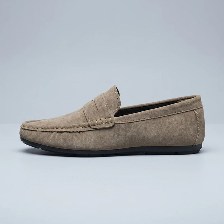 Brown Callahan Suede Penny Loafers product photo - 2
