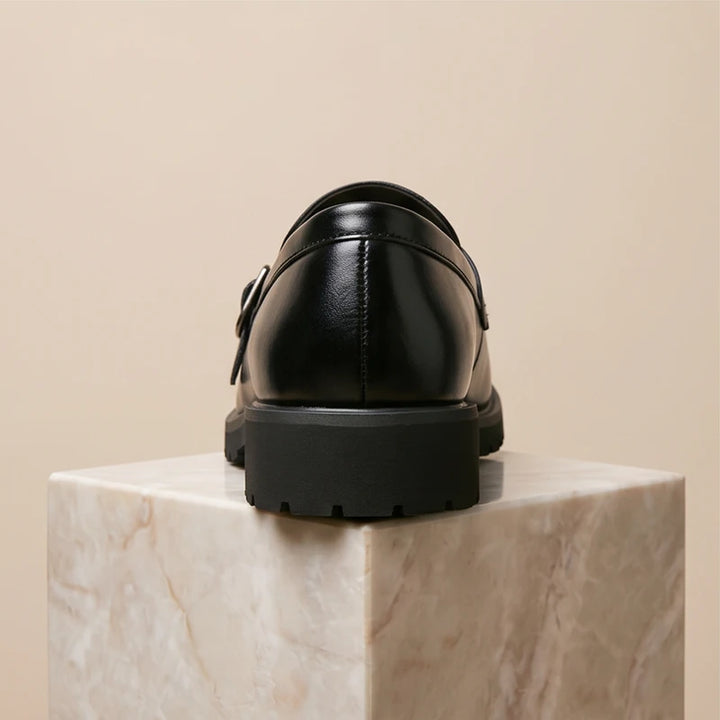Black Leather Marcus Suede Loafers product photo - 3