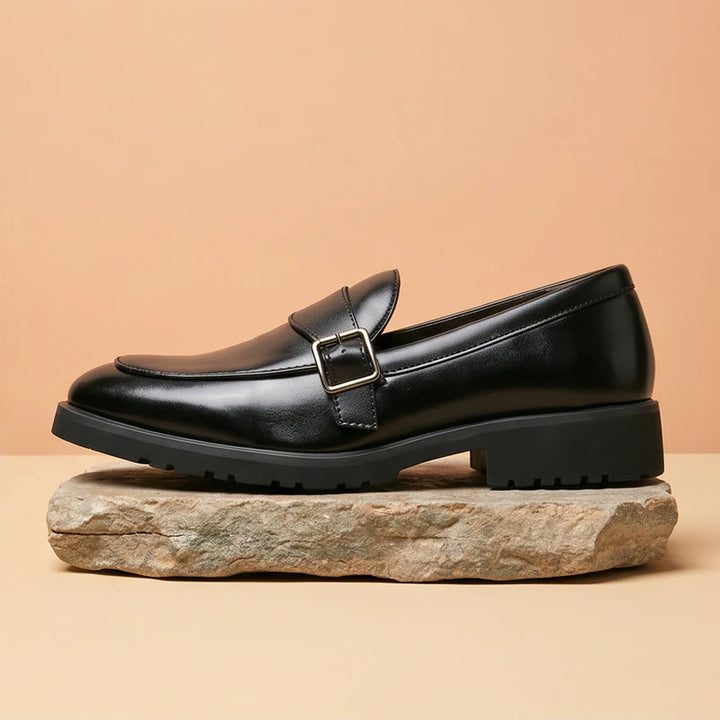 Black Leather Marcus Suede Loafers product photo - 2