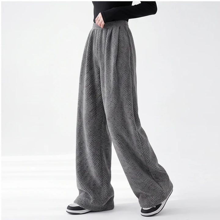 Model wearing Dark Gray knit apparel in a studio - 4