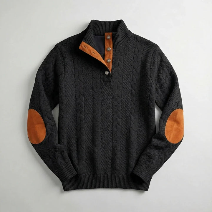 Rowan Men's Cable Knit Pullover Sweater