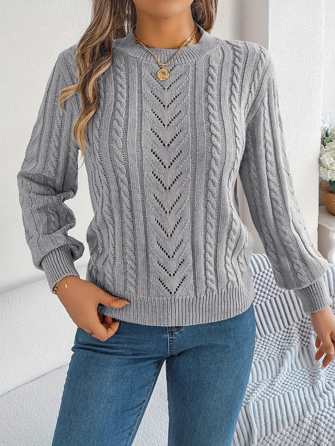 Cressida Cable-Knit Sweater