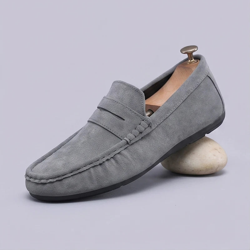 Gray Callahan Suede Penny Loafers product photo