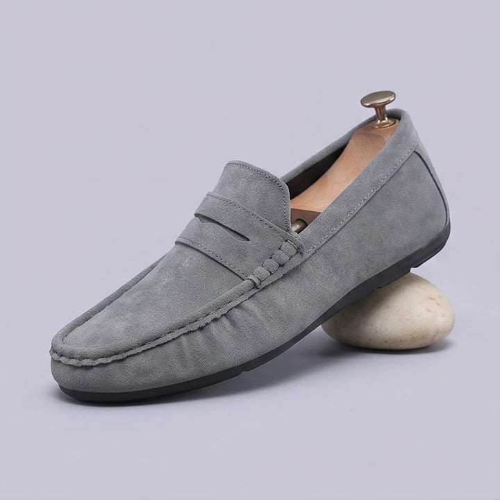 Gray Callahan Suede Penny Loafers product photo