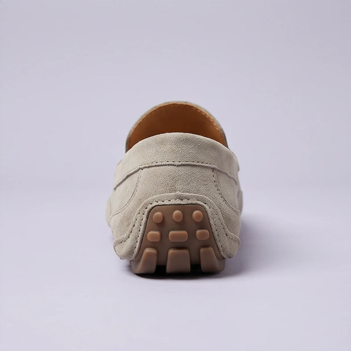 Khaki Devereux Suede Driving Loafers product photo - 4