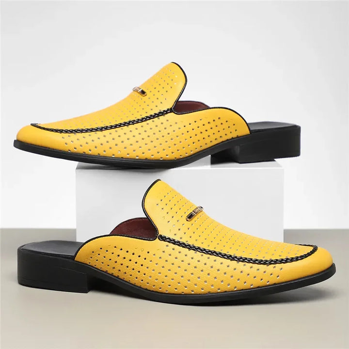 Bria Genuine Leather Mules