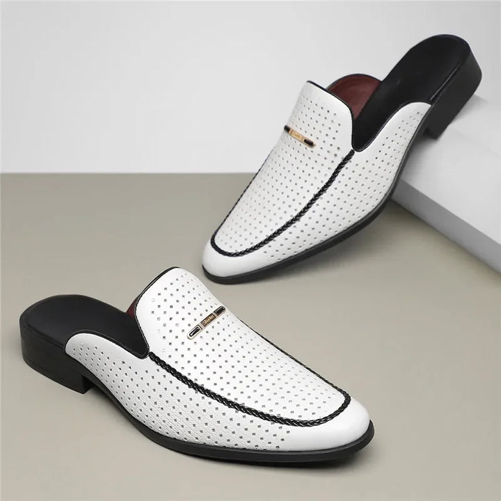 Bria Genuine Leather Mules