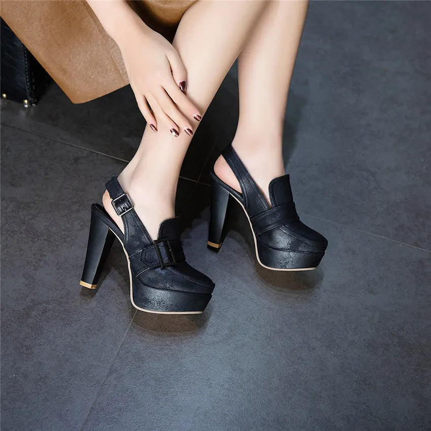 Harrow Women's Slingback Platform Heels