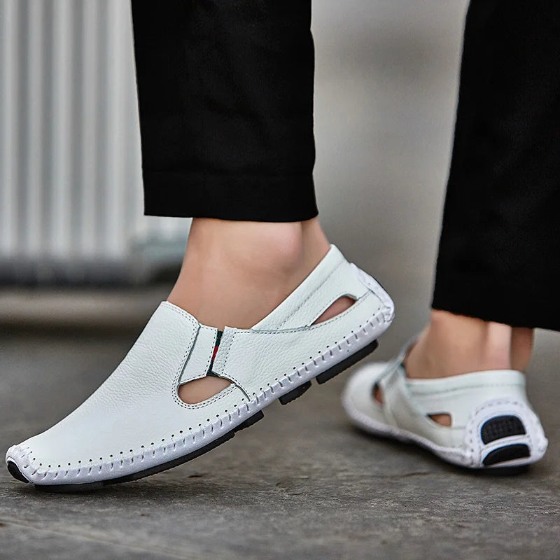 Brecken Men's Genuine Leather Slip-On Loafers