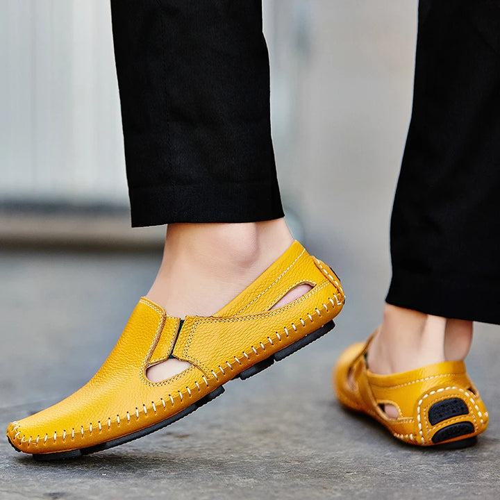 Brecken Men's Genuine Leather Slip-On Loafers