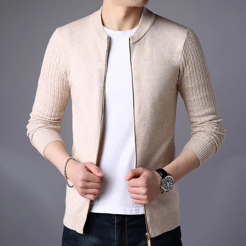 Harlan Men's Knit Zip-Up Cardigan
