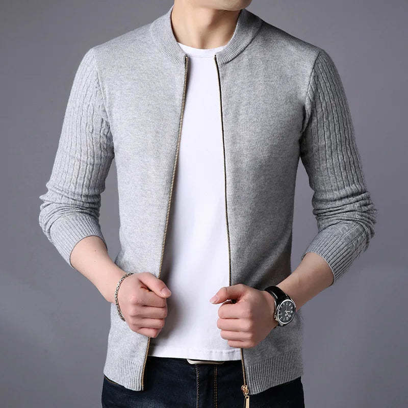 Harlan Men's Knit Zip-Up Cardigan