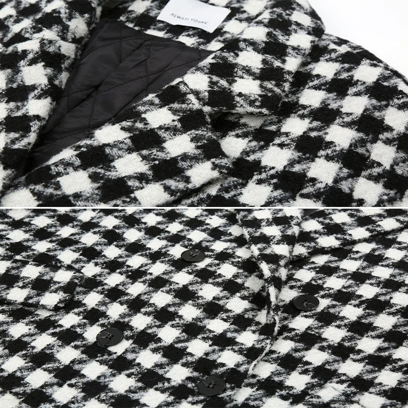 Rizzo Houndstooth Wool Coat