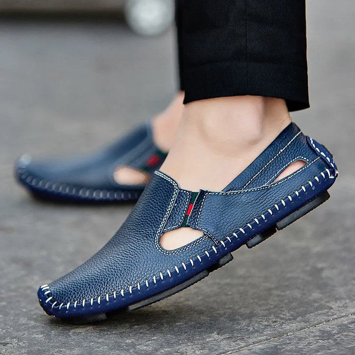 Brecken Men's Genuine Leather Slip-On Loafers
