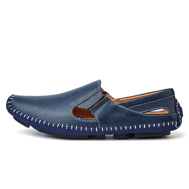 Brecken Men's Genuine Leather Slip-On Loafers