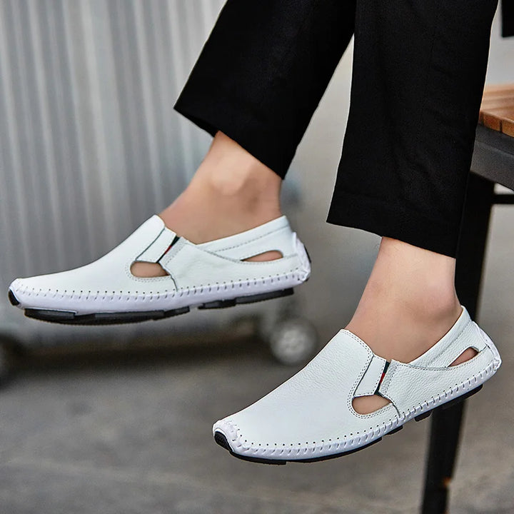 Brecken Men's Genuine Leather Slip-On Loafers